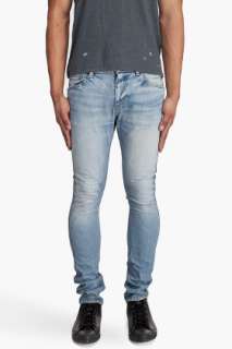 Robert Geller Faded Blue Skinny Jeans for men  