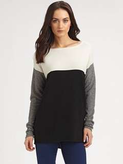 Vince   Wool and Cashmere Colorblock Sweater