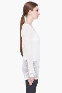 Helmut Lang White Arid Crepe Sweater for women  