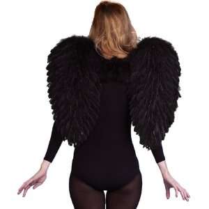 Lets Party By Peter Alan Inc Black Feather Angel Wings / Black   Size 