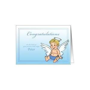  Peter   Congrats on the Birth of a Little Angel Card 