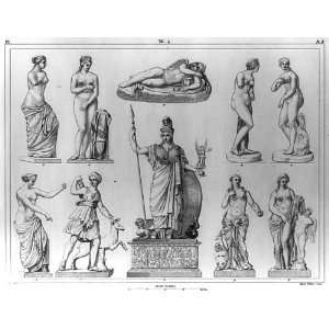  Greek,Roman sculpture,Phidias statue,Pallas,Parthenon 
