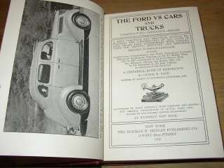   1934 1935 1936 1937 Ford V8 Car Truck Repair Theory Construction Book