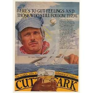  1981 Ted Turner Yacht Cutty Sark Scotch Whisky Print Ad 