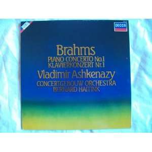   VLADIMIR ASHKENAZY Brahms Piano Concerto 1 LP: Vladimir Ashkenazy