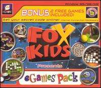 Fox Kids Presents eGames Pack PC CD game collection  