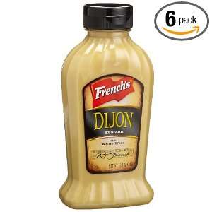 Frenchs Dijon Mustard, 12 Ounce Squeeze Bottles (Pack of 6)  