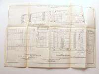 1898 5 LARGE FOLDING PLANS PIERS & CANAL DULUTH MINNESOTA MN 