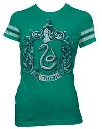 OFFICIAL LICENSED HARRY POTTER SLYTHERIN HOUSE LADIES JRS T SHIRT S 