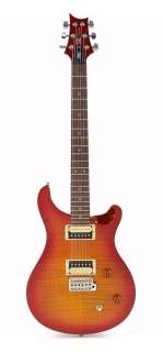  PRS SE Custom 22 Guitar, Cherry Sunburst with Tremolo 