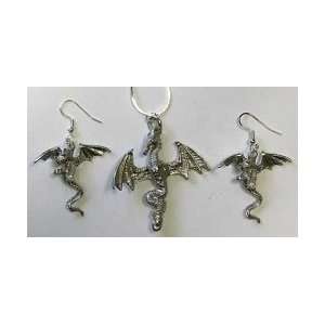  Flying Dragon Necklace & Earring Set (JDRAS) Beauty