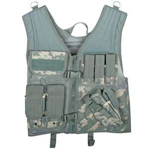 ACU Digital Camouflage Assault Cross Draw Vest  Sports 