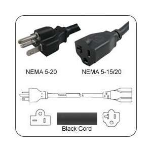 PF52012E120 Extension Power Cord NEMA 5 20 Plug to NEMA 5 20 Connector 