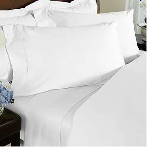  Solid White 550 Thread Count Twin Extra Long size Sheet 