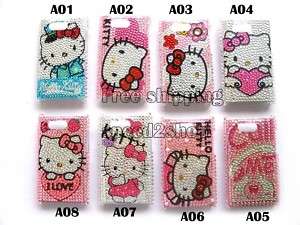 Hello kitty Rhinestone Bling Case Cover for HTC ARIA G9  