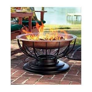  Solid Hammered Copper Fire Pit With Lid Converts To Table 