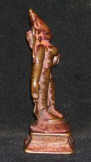 Traditional Indian Ritual Bronze Statue Goddess Laxmi  