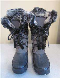 Khombu Artic Winter Waterproof GREY Insulated Pac Boots   20 Size; 7,8 