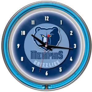   NBA Chrome Double Ring Neon Clock   Game Room Products Neon Clocks NBA