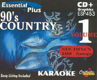 Chartbuster CDG Essential Plus ESP453   90s Country  