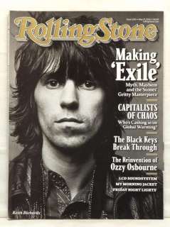 ROLLING STONE #1105 KEITH RICHARDS COVER 2 OF 2 RARE  