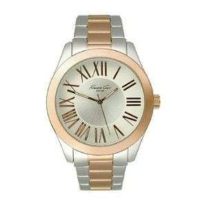 Kenneth Cole New York Womens Roman Dial Two Tone Stainless Steel Watch 