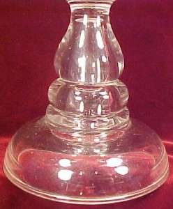 Antique 1870s ATTERBURY FUNNEL FONT KEROSENE OIL LAMP A Beauty CLEAR 