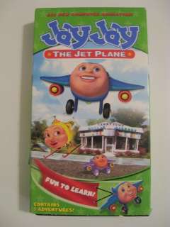 Jay Jay the Jet Plane Fun to Learn Vhs video. Great picture quality 