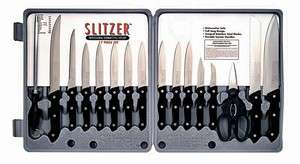   Professional Cutlery Stainless Steel Kitchen Knife Set Storage Case