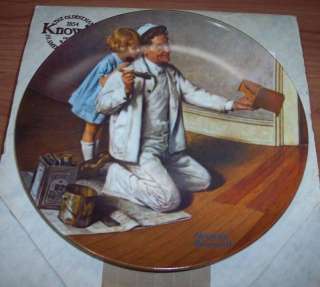 LOT OF 5 KNOWLES NORMAN ROCKWELL COLLECTOR PLATES BRAND NEW NEVER 