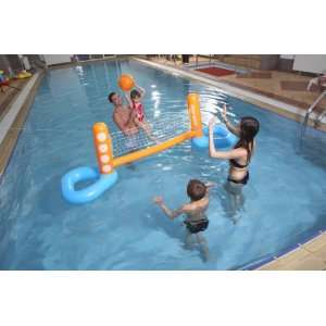   27 Kids Inflatable Pool Floating Water Volleyball Set with Volleyball