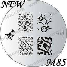 M85 IMAGE PLATE   Konad Stamping Nail Art Design Nail NEW USA SELLER 