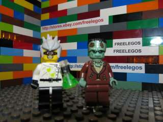LEGO Mad Scientist and Frankenstein minifigures   NEW series 4  