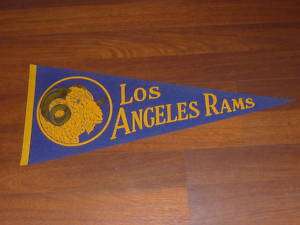 1950S LOS ANGELES RAMS PENNANT FULL SIZE COLORFUL  