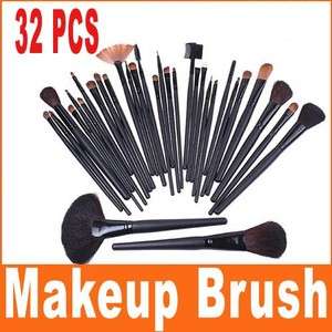 Free Ship Makeup Cosmetic Brush Kit 32 pcs Set + Case  
