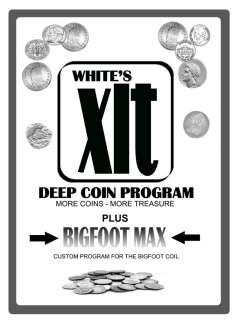   DEEP PROGRAM for the WHITES XLT METAL DETECTOR   Gold Coins Silver