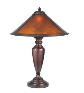 Meyda 23H Van Erp Amber Mica Table Lamp 22700  