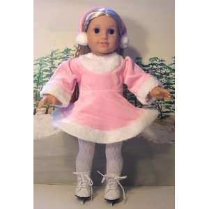  Complete Pink Ice Skating Dress Outfit ~ Doll Clothes Fits 