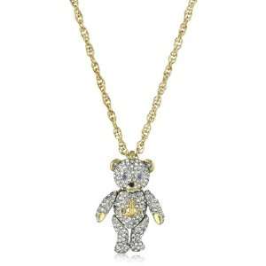 Vivienne Westwood Crystal Teddy Pendant Necklace