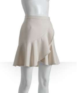 phillip lim vanilla knit faux wrap flounce skirt   up to 