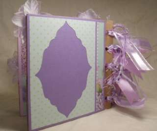  MOMENTS purple dragonfly journal paper bag scrapbook album  