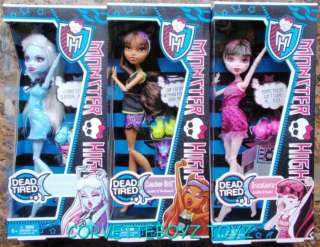 new outfits new release monster high dolls dead tired wave 2 abbey 