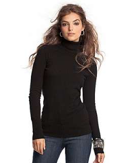 Hayden black cashmere basic turtleneck sweater  