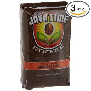 JAVA TIME GOURMET COFFEE Ground Coffee Grocery & Gourmet Food