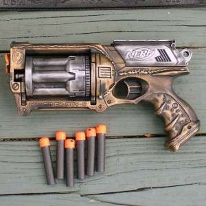 Steampunk Gun Nerf Maverick N Strike HOLSTER+belt+gun goth soft darts 