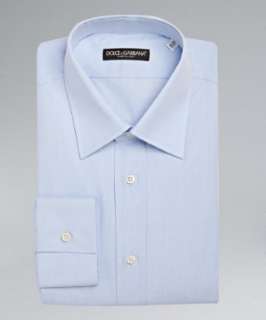 Dolce & Gabbana light blue cotton point collar dress shirt   