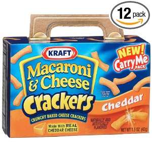 Kraft Macaroni & Cheese Cheddar Cracker Carry Me Pack, 1.5 Ounce Boxes 