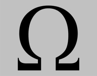 Greek Letter OMEGA Funny T Shirt Geek Math Symbol Tee  
