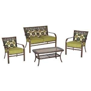  Living Accents 4 Piece Biscayne Deep Seating Set Patio 