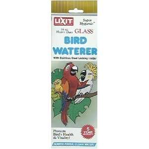  Lixit Glass Bird Water Bottle 16oz Tuff Tip 5/8 in Pet 